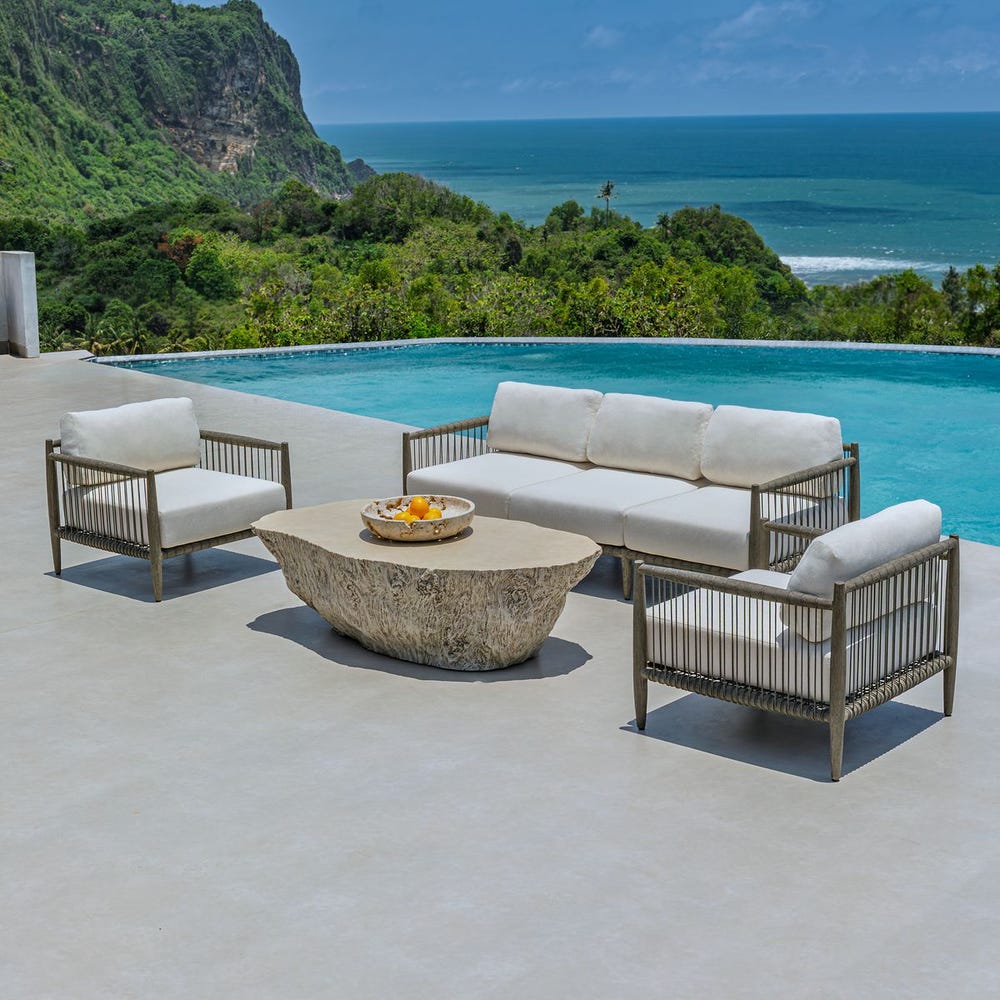 Borneo Outdoor Sofa, Oyster