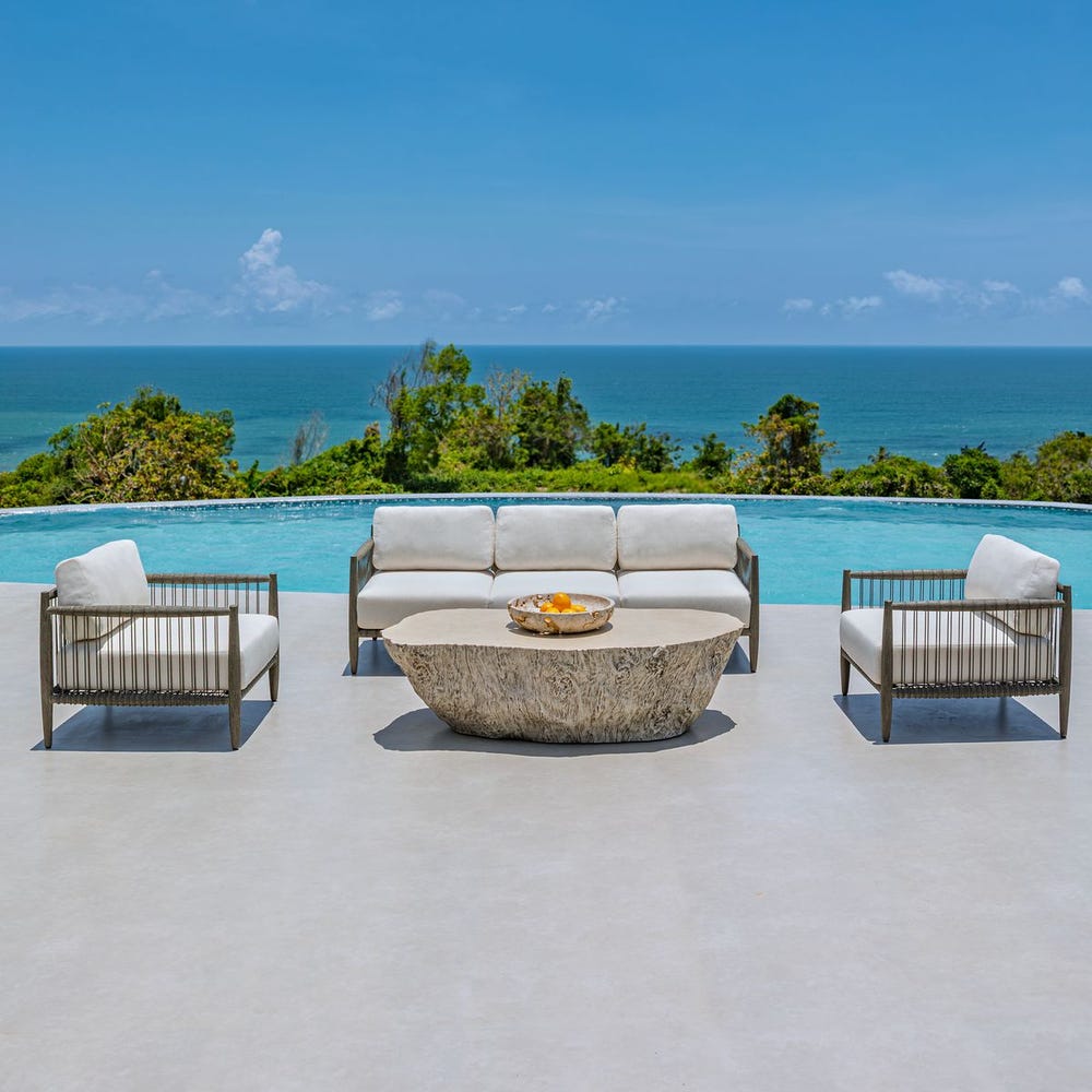 Borneo Outdoor Sofa, Oyster
