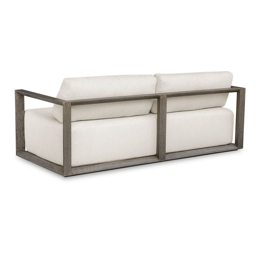 Remsen Outdoor 3 Seater Sofa, Weathered Gray/Oyster