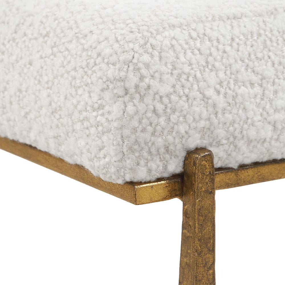 Midas Small Bench, Gold