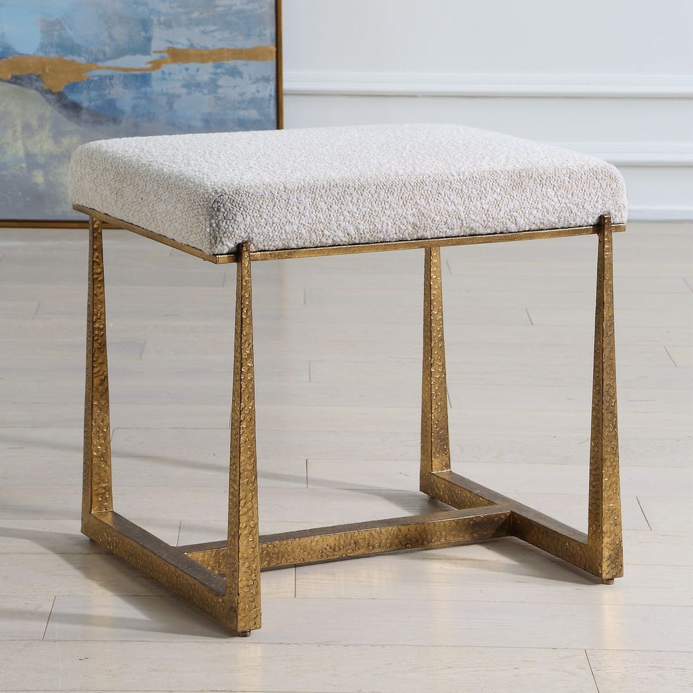Midas Small Bench, Gold