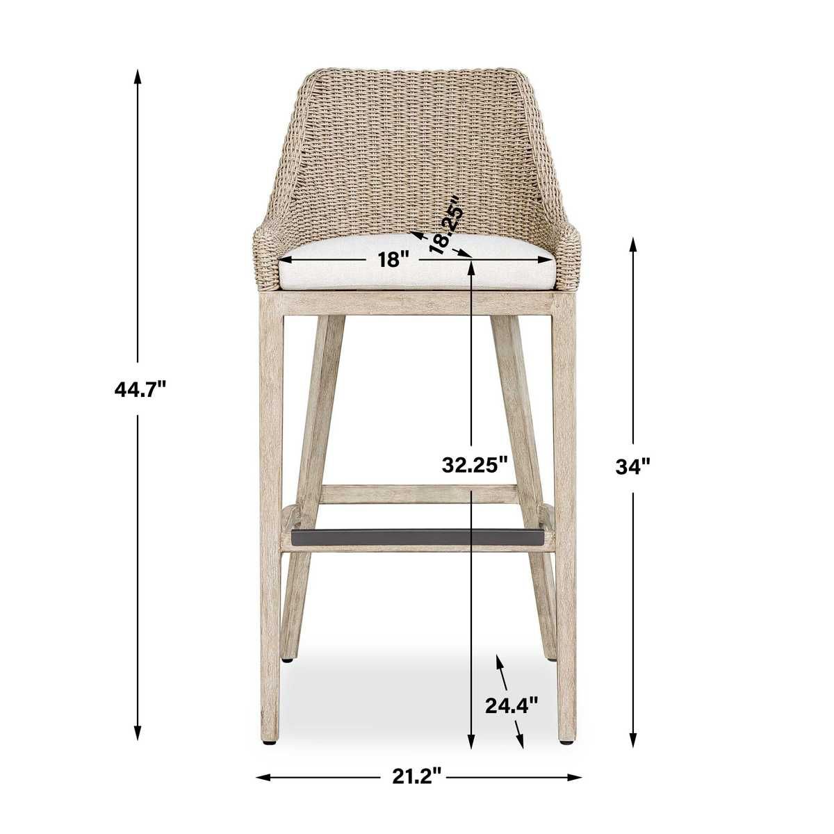 Paloma Outdoor Bar Stool by Uttermost