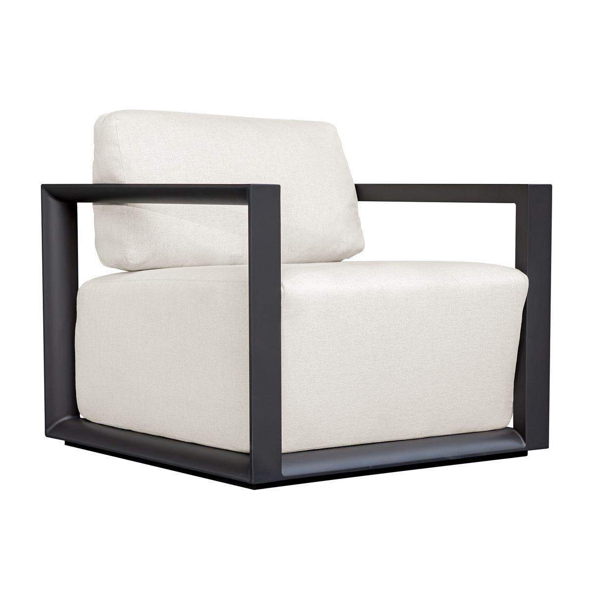 Remsen Outdoor Lounge Chair, Java Black/Oyster by Uttermost