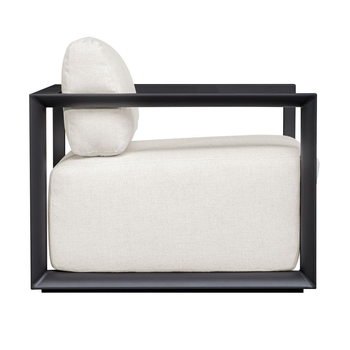 Remsen Outdoor Lounge Chair, Java Black/Oyster by Uttermost