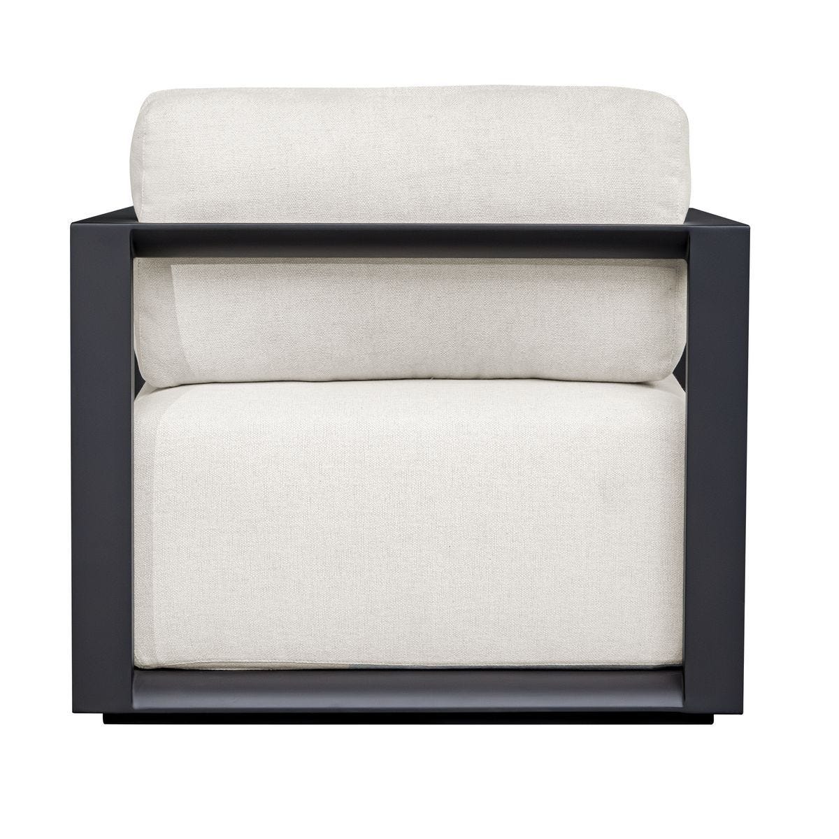 Remsen Outdoor Lounge Chair, Java Black/Oyster by Uttermost