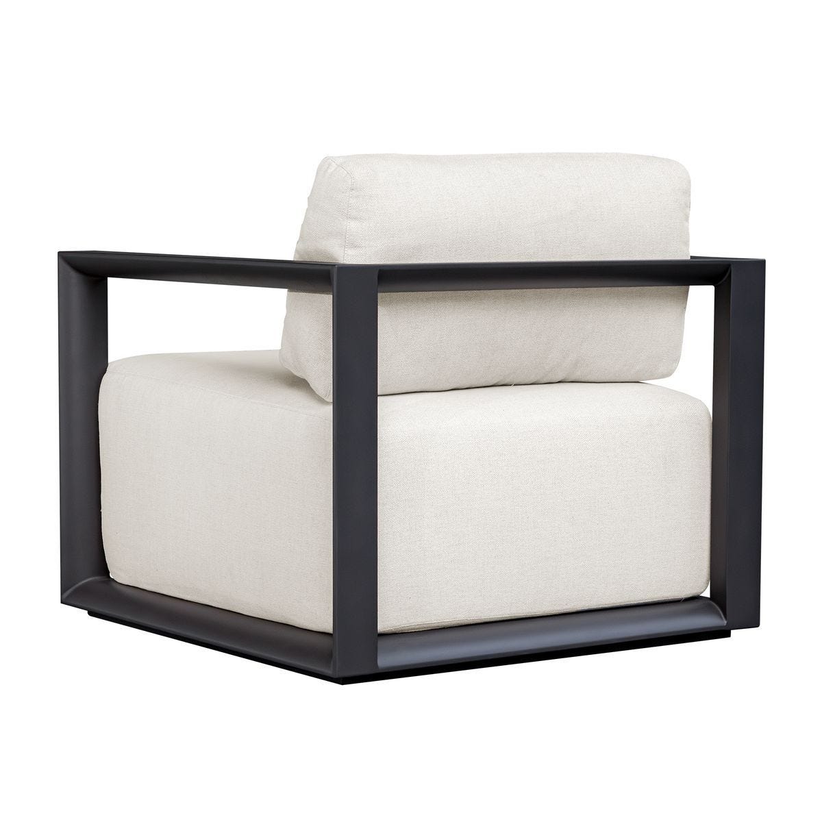 Remsen Outdoor Lounge Chair, Java Black/Oyster by Uttermost