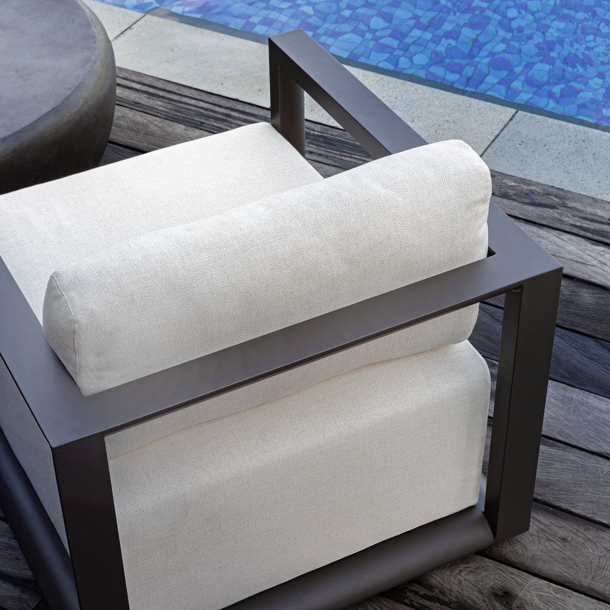 Remsen Outdoor Lounge Chair, Java Black/Oyster – Furniture by Uttermost | Sutter & Vale