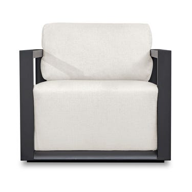Remsen Outdoor Lounge Chair, Java Black/Oyster