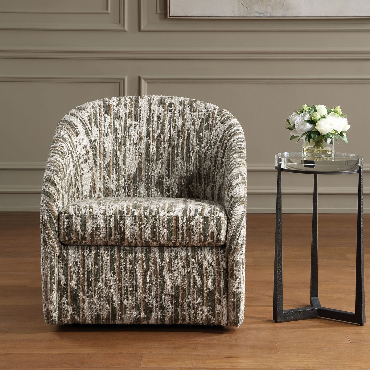 Mari Swivel Chair – Furniture by Uttermost | Sutter & Vale