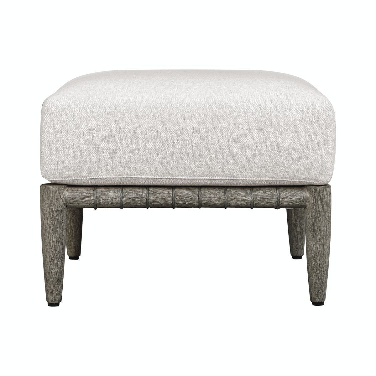 Borneo Outdoor Ottoman, Oyster – Furniture by Uttermost | Sutter & Vale