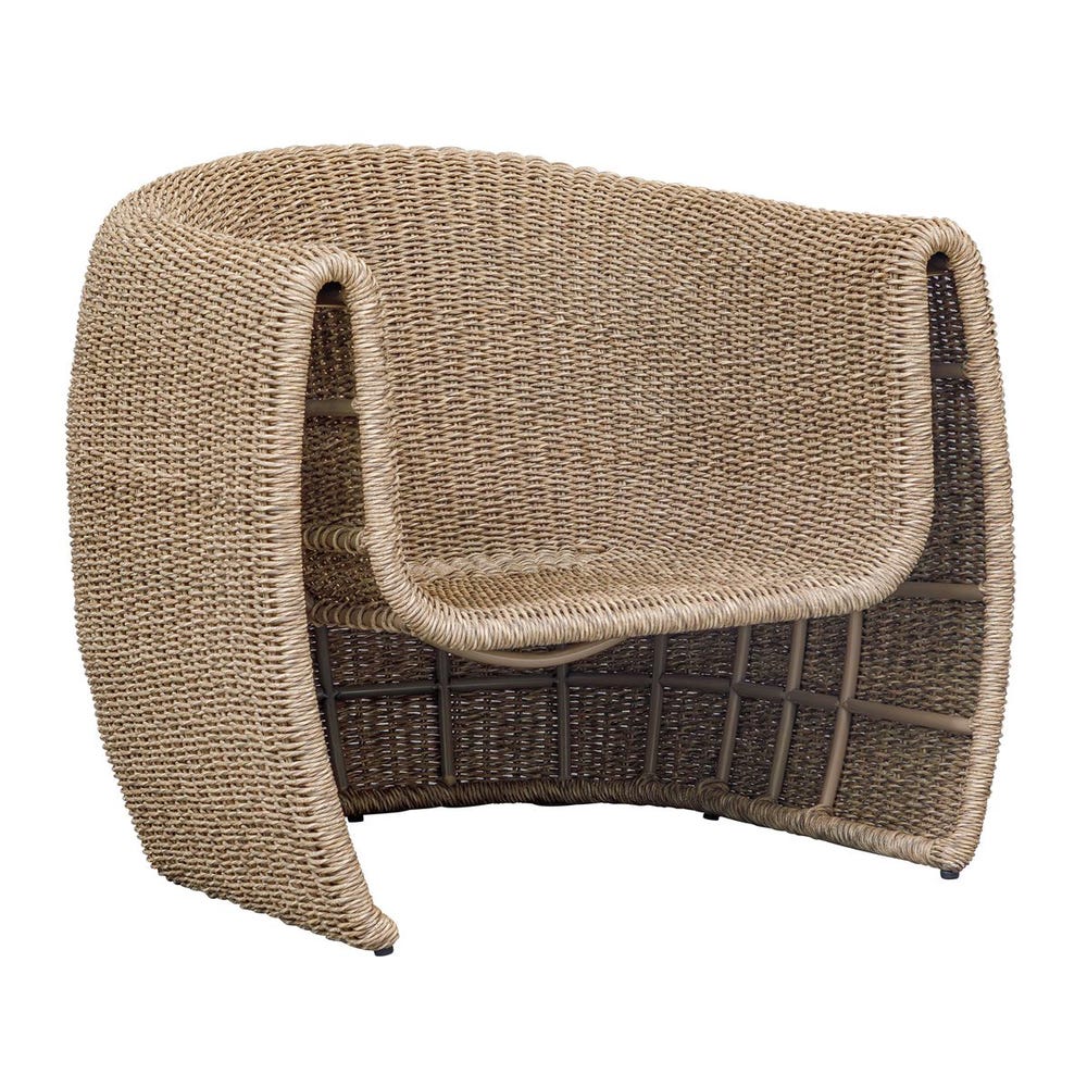 Tropic Outdoor Lounge Chair, Golden Flax