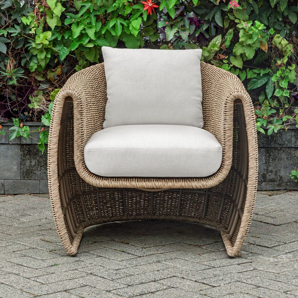 Tropic Outdoor Lounge Chair, Golden Flax