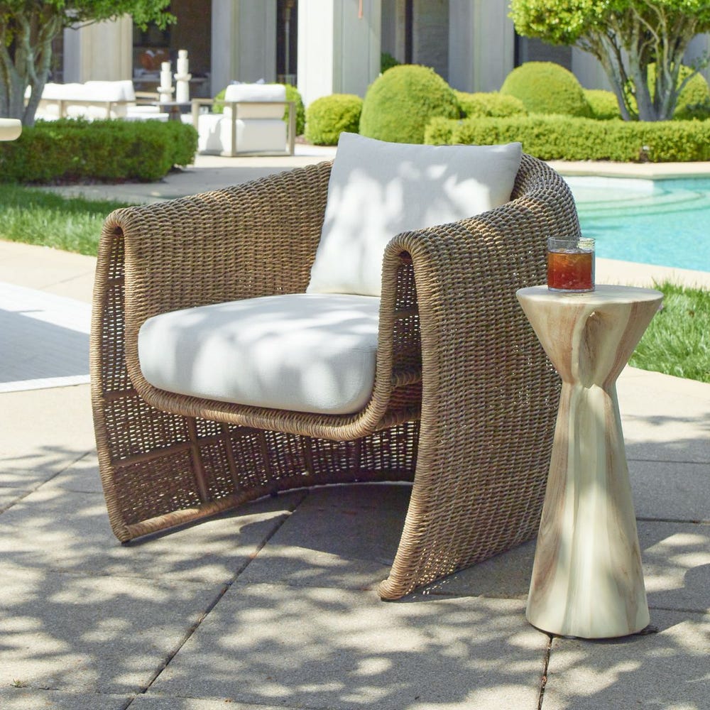 Tropic Outdoor Lounge Chair, Golden Flax