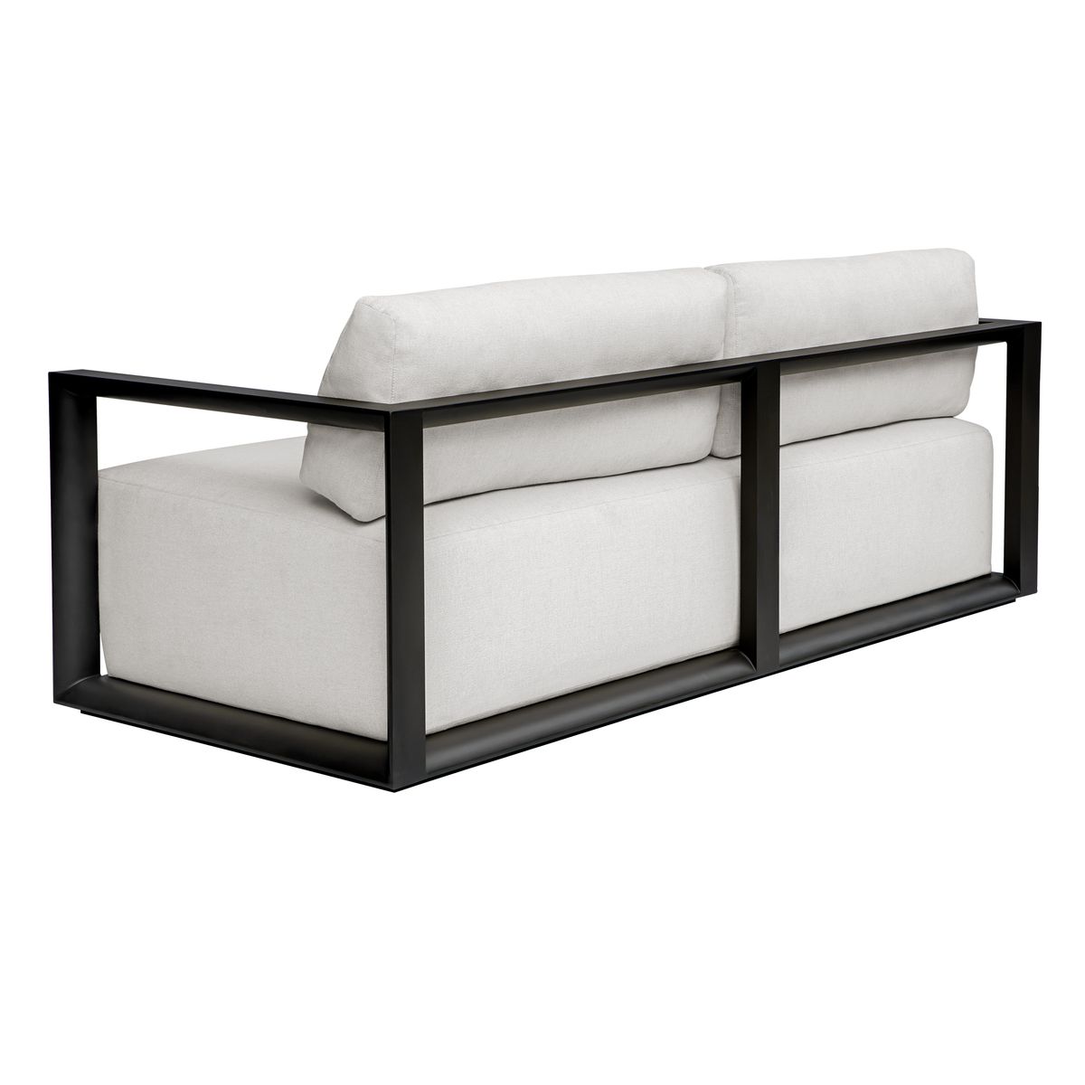 Remsen Outdoor 3 Seater Sofa, Java Black/Oyster