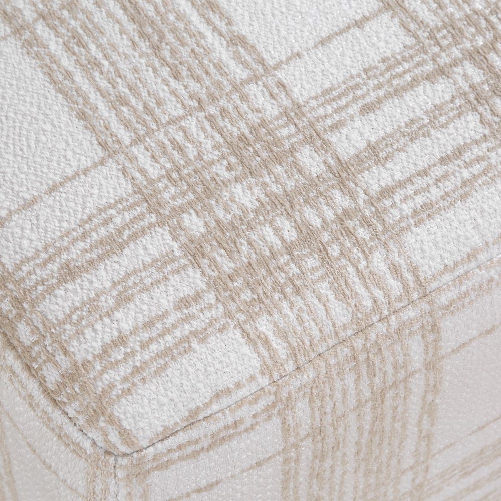 Joie Ottoman, Porcelain Plaid