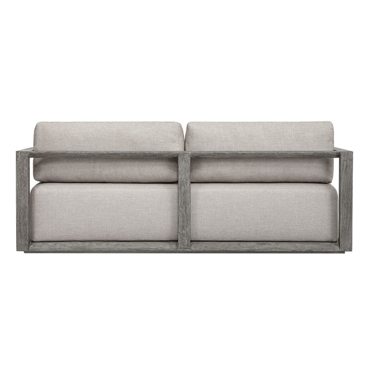 Remsen Outdoor 3 Seater Sofa, Weathered Gray/Dove – Furniture by Uttermost | Sutter & Vale