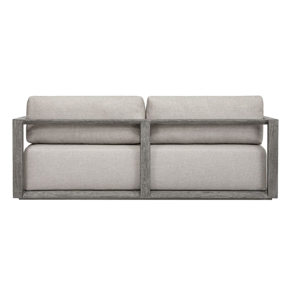 Remsen Outdoor 3 Seater Sofa, Weathered Gray/Dove