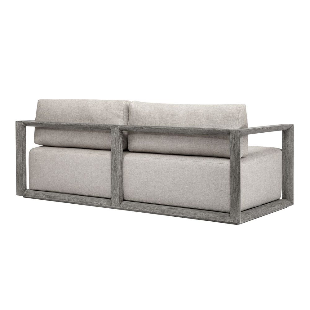 Remsen Outdoor 3 Seater Sofa, Weathered Gray/Dove