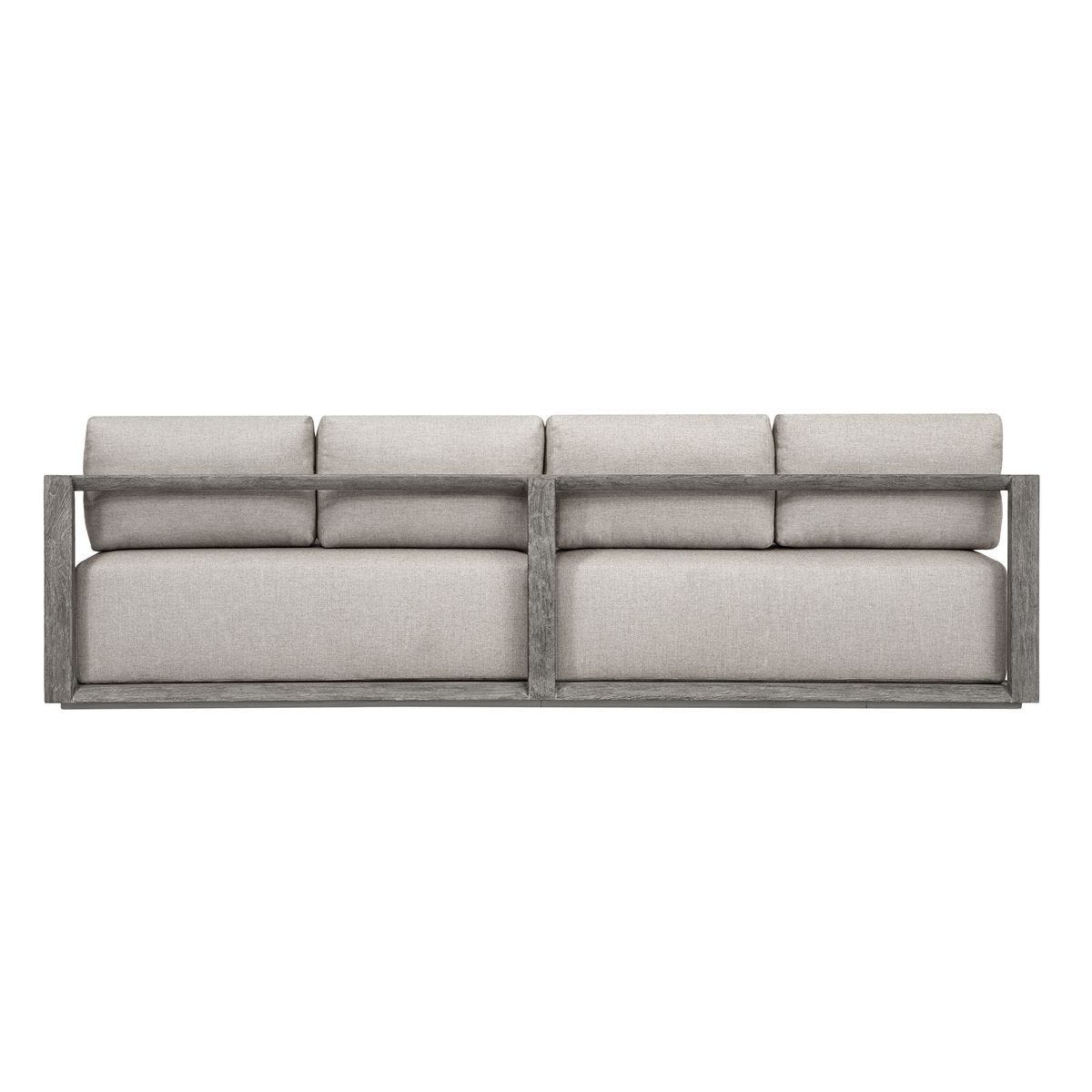 Remsen 4 Seater Outdoor Sofa, Weathered Gray/Dove – Furniture by Uttermost | Sutter & Vale