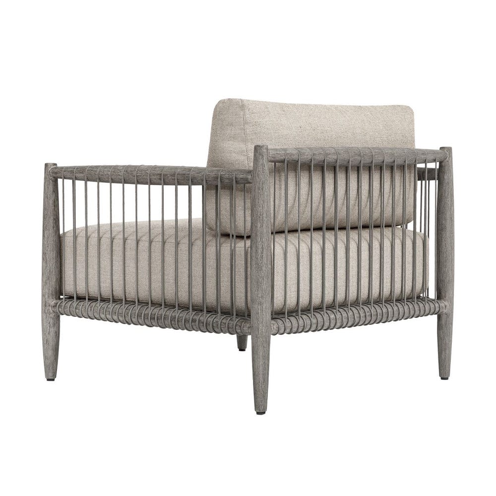 Borneo Outdoor Lounge Chair, Dove