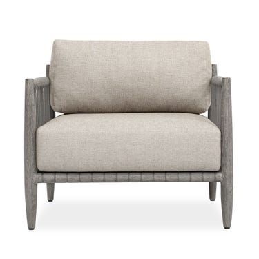 Borneo Outdoor Lounge Chair, Dove