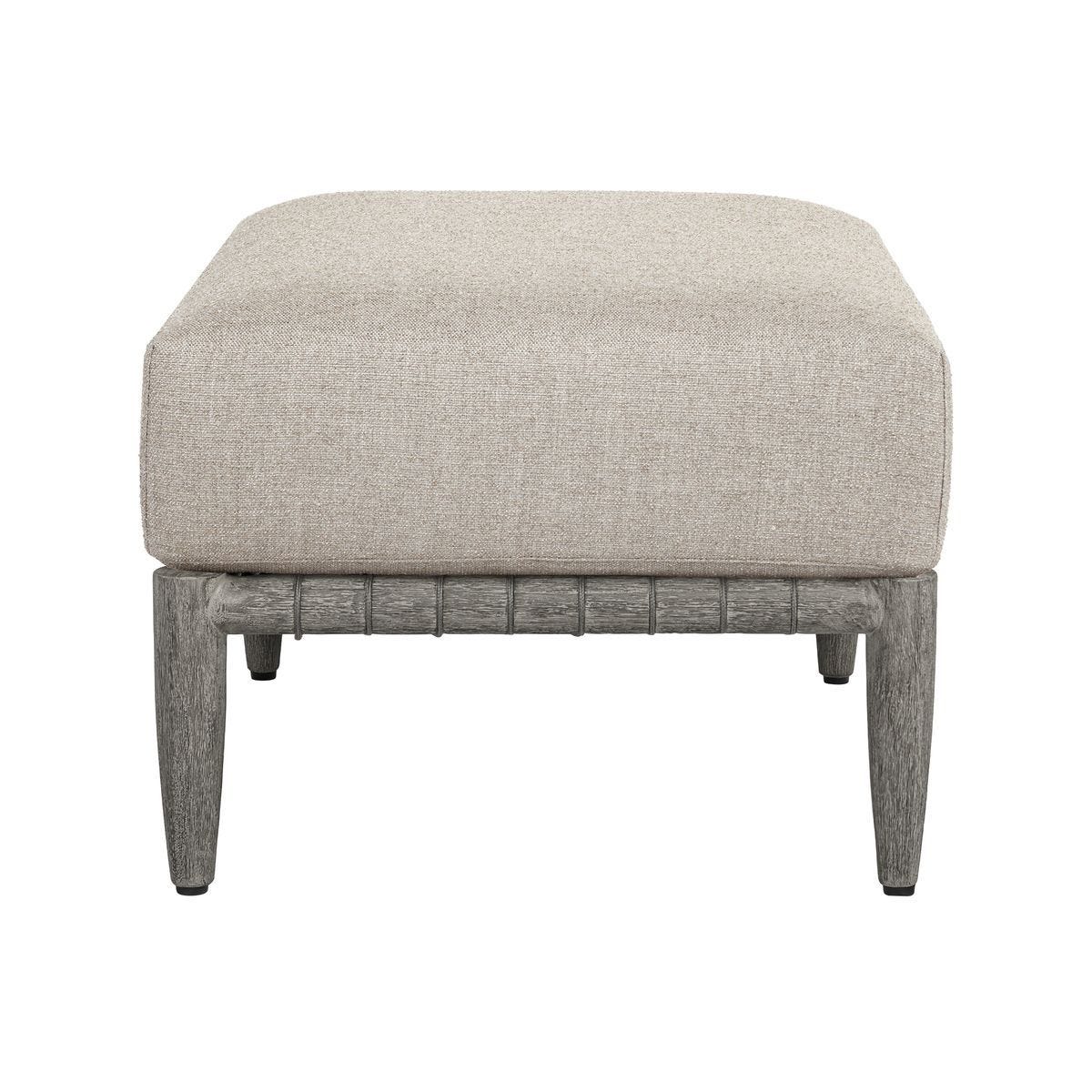 Borneo Outdoor Ottoman, Dove – Furniture by Uttermost | Sutter & Vale