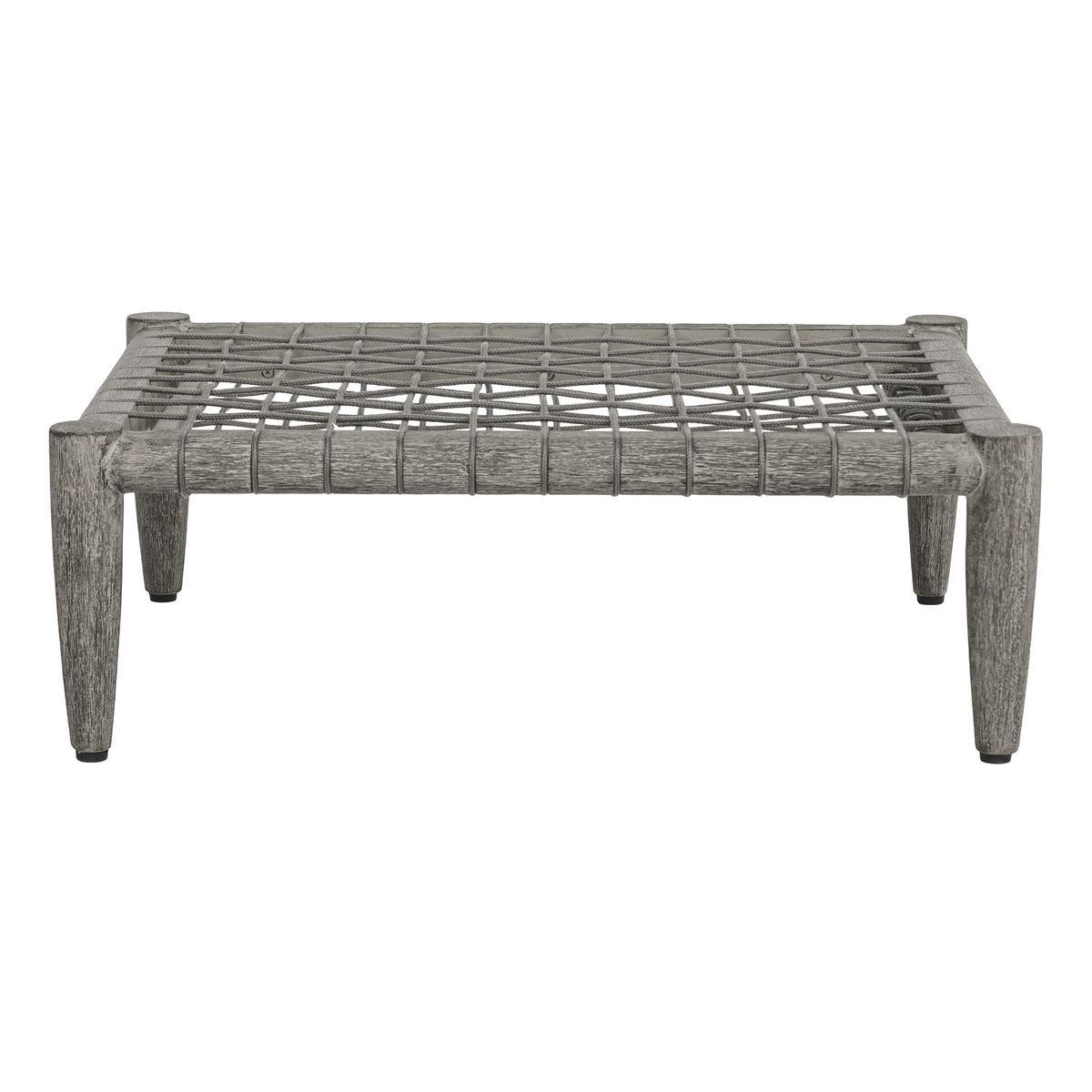 Borneo Outdoor Ottoman, Dove – Furniture by Uttermost | Sutter & Vale