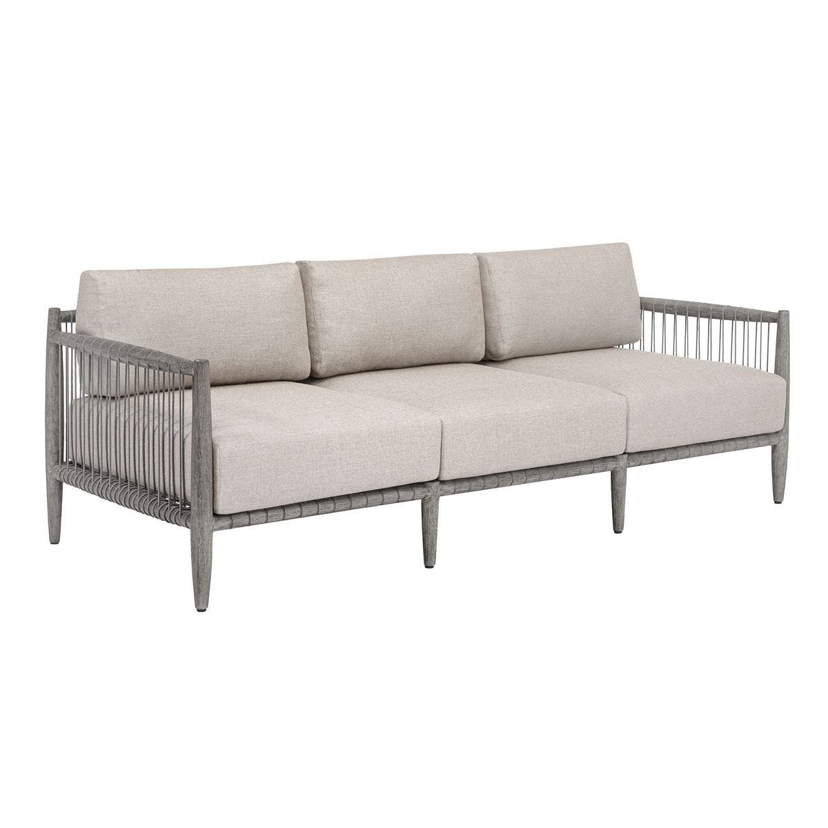 Borneo Outdoor Sofa, Dove – Furniture by Uttermost | Sutter & Vale