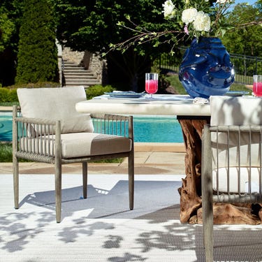 Borneo Outdoor Dining Chair, Dove