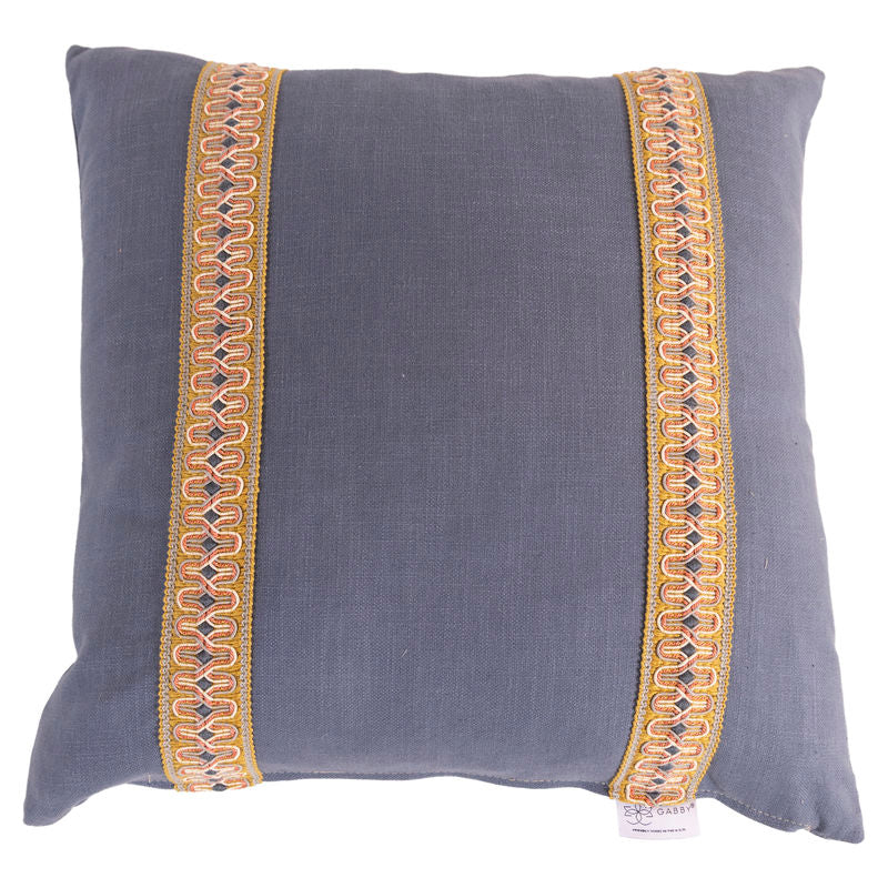 Allie Denim Feather 24x24