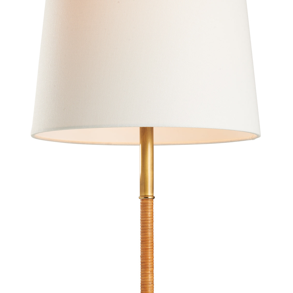Amelia Rattan Lamp - Aged Brass