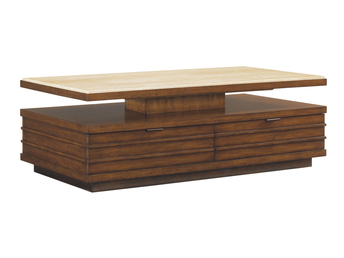 Solstice Cocktail Table With Stone Top