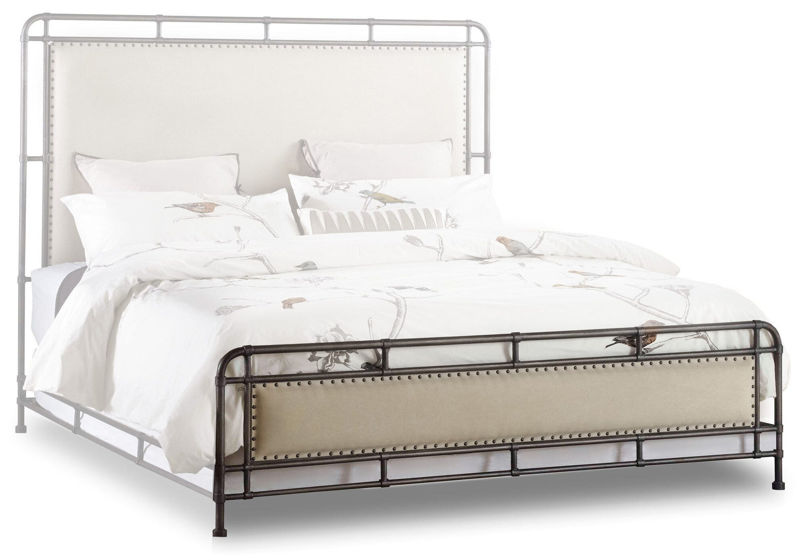 Slumbr Metal Upholstered Footboard 6/6