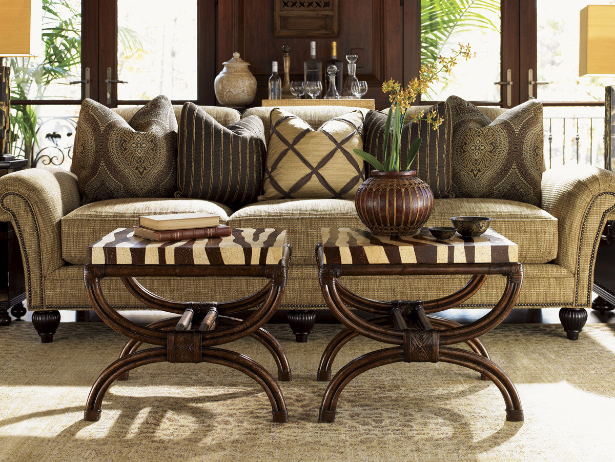 Striped Delight Accent Table