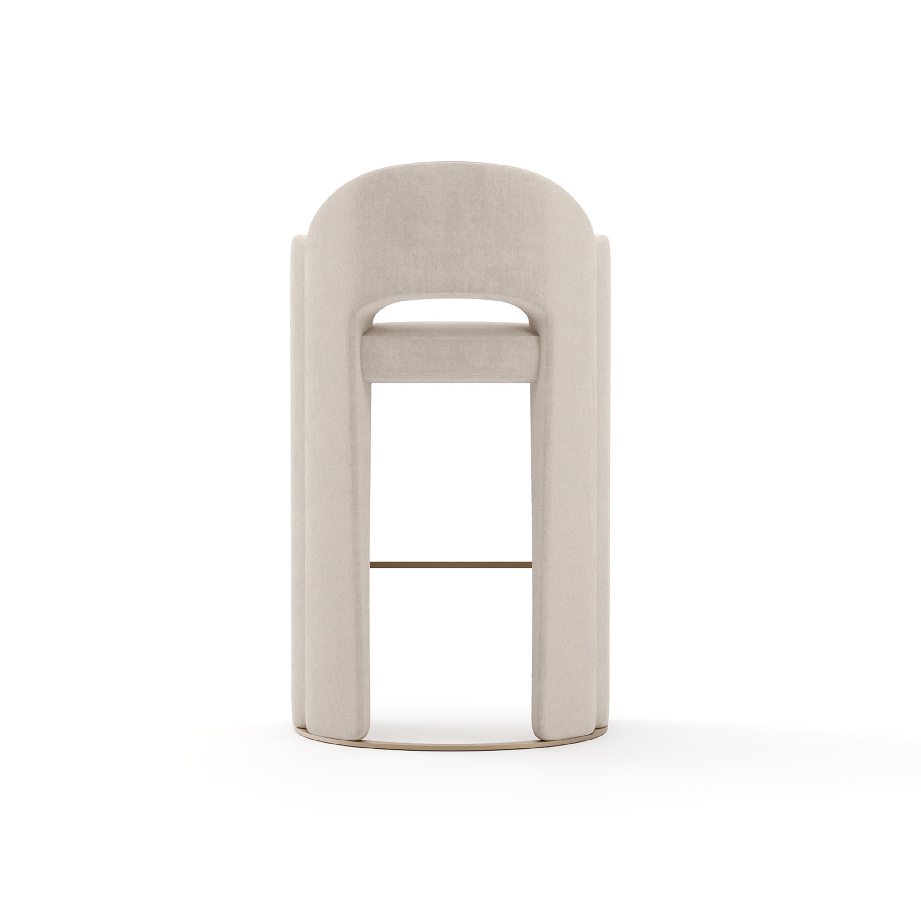 Overlap Bar Stool Ivory – Bar & Counter Stools by Caracole | Sutter & Vale