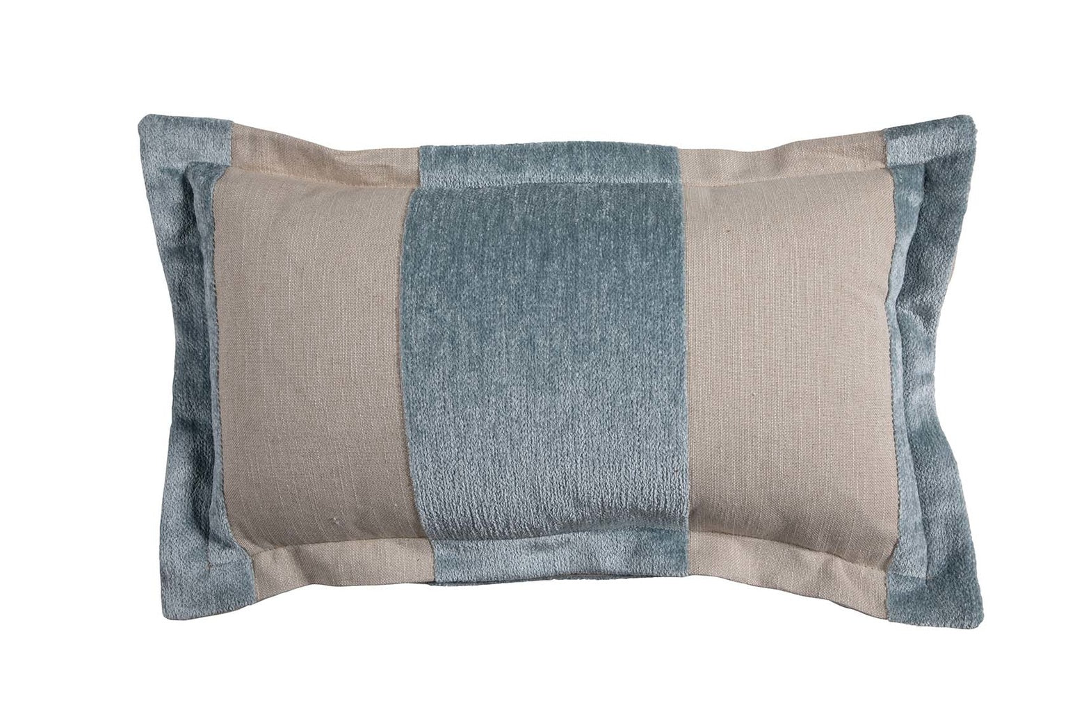 Wide Stripe Chenille Mist Poly 26x26
