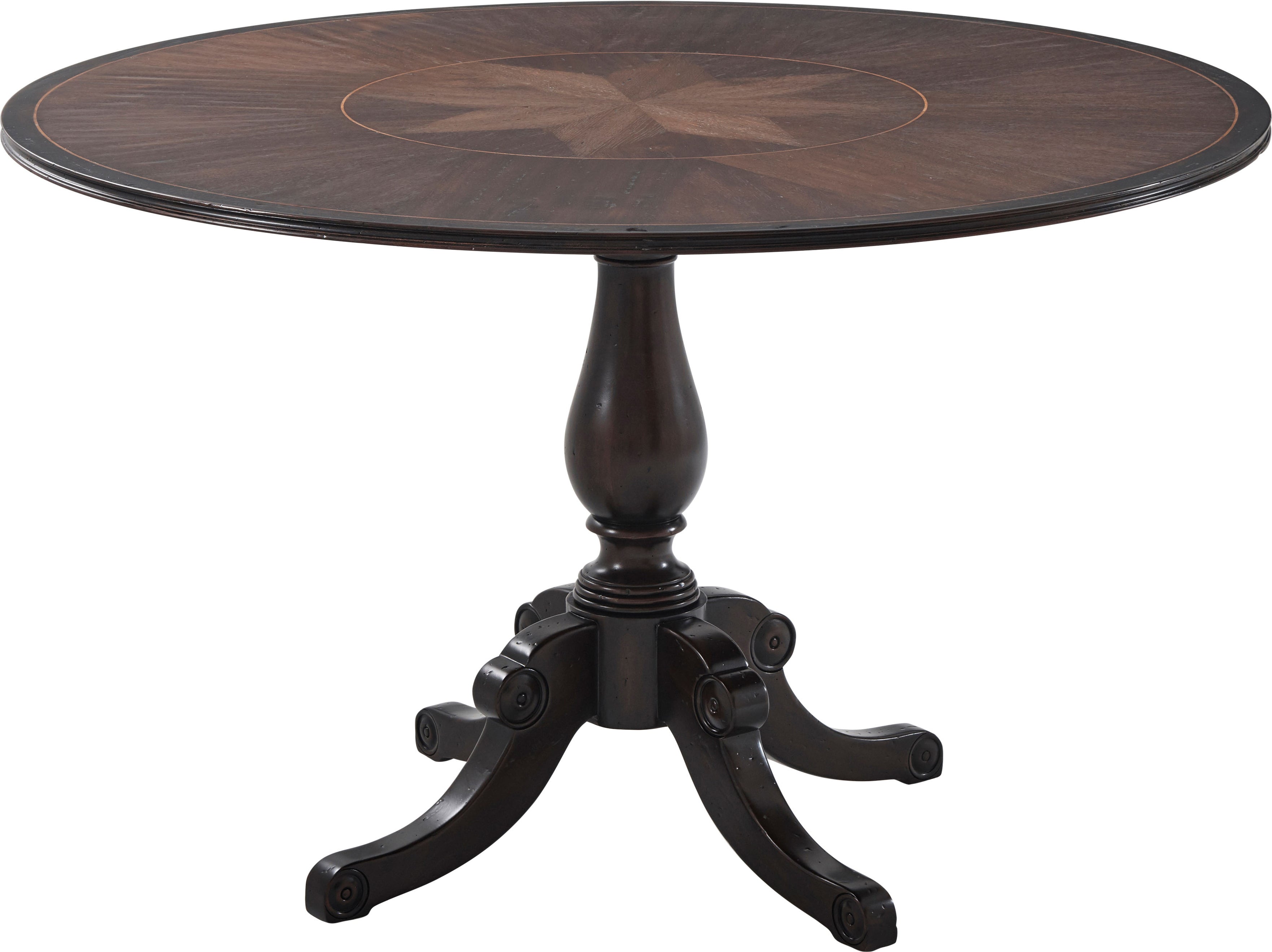 Jacoby Dining Table in Mahogany, Oak, Acacia Veneer - Theodore Alexander