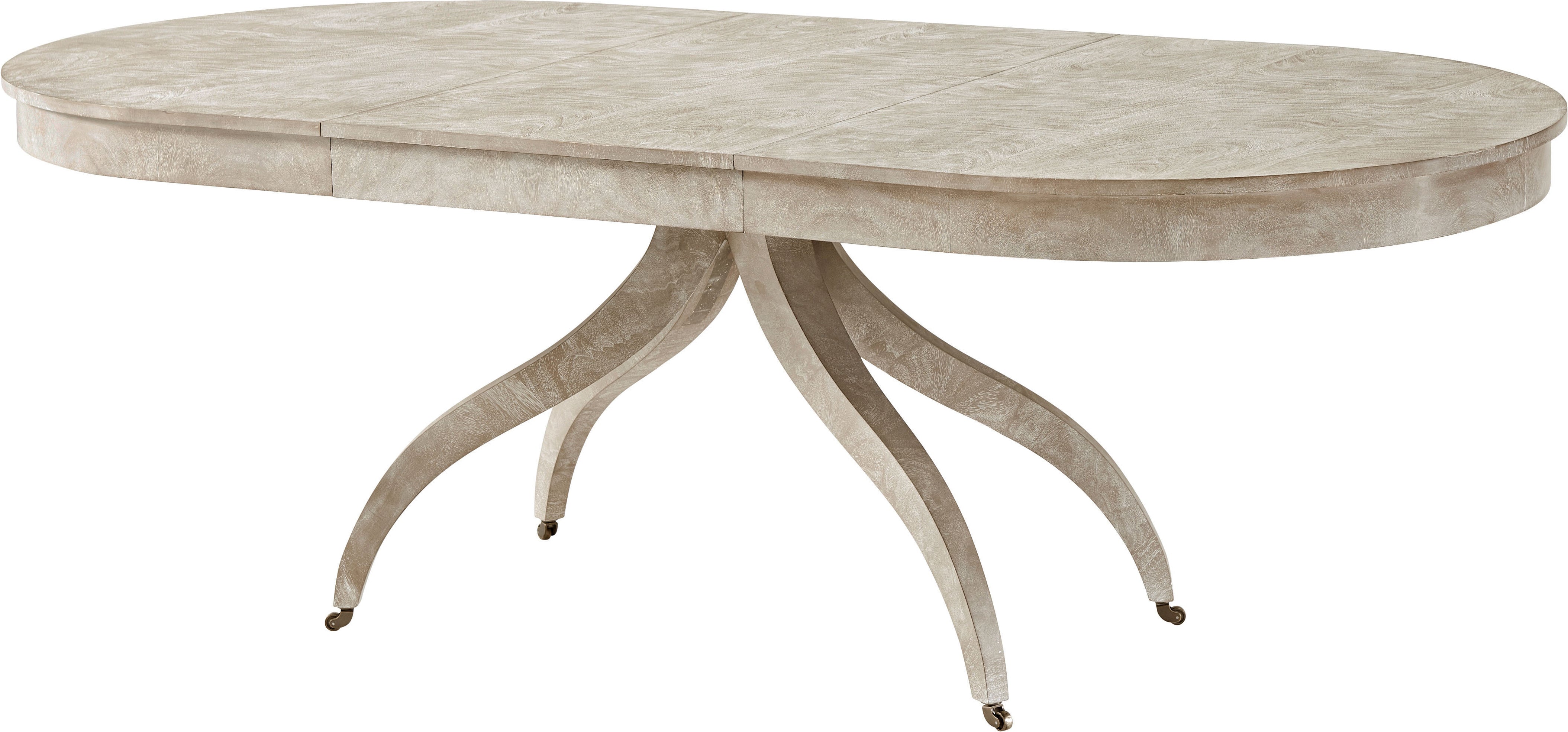 Newman Dining Table in Khaya, Brass, Khaya Veneer - Theodore Alexander