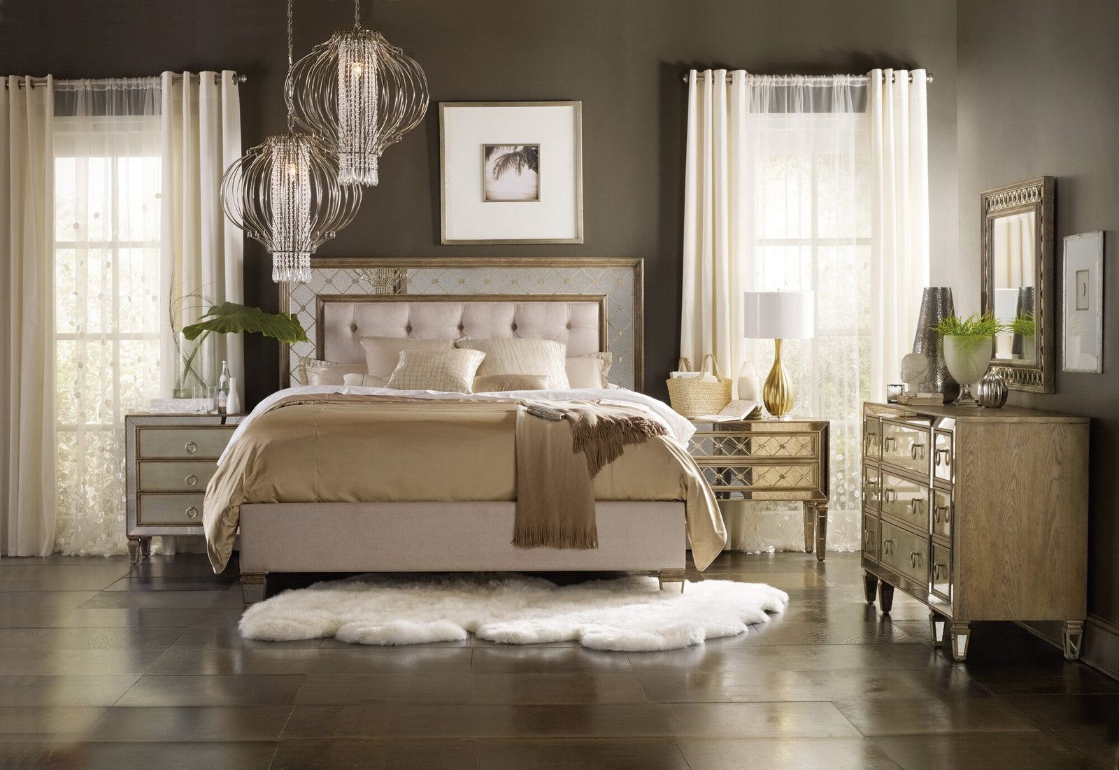 Sanctuary California King Upholstered Rails