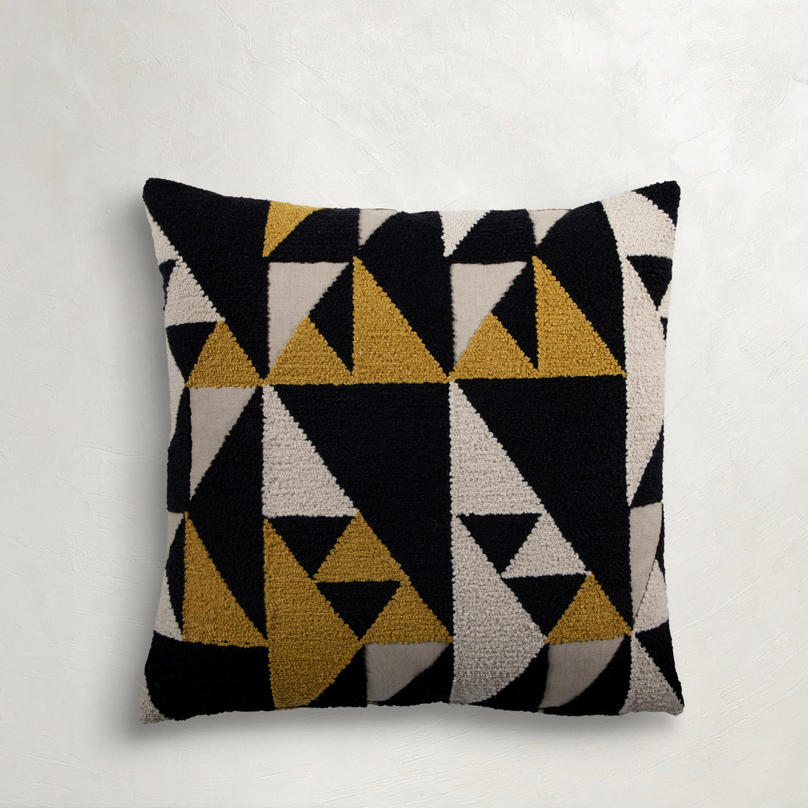 Geo Mustard Poly 20x20