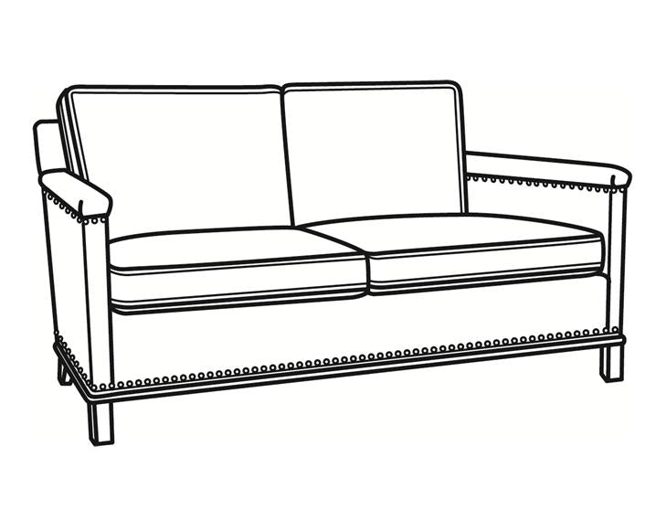 Gotham Loveseat With Nails