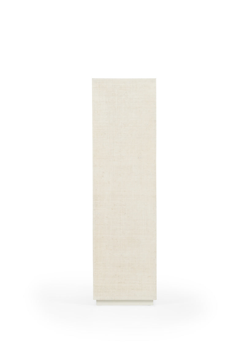 Raffia Pedestal - White (Sm)