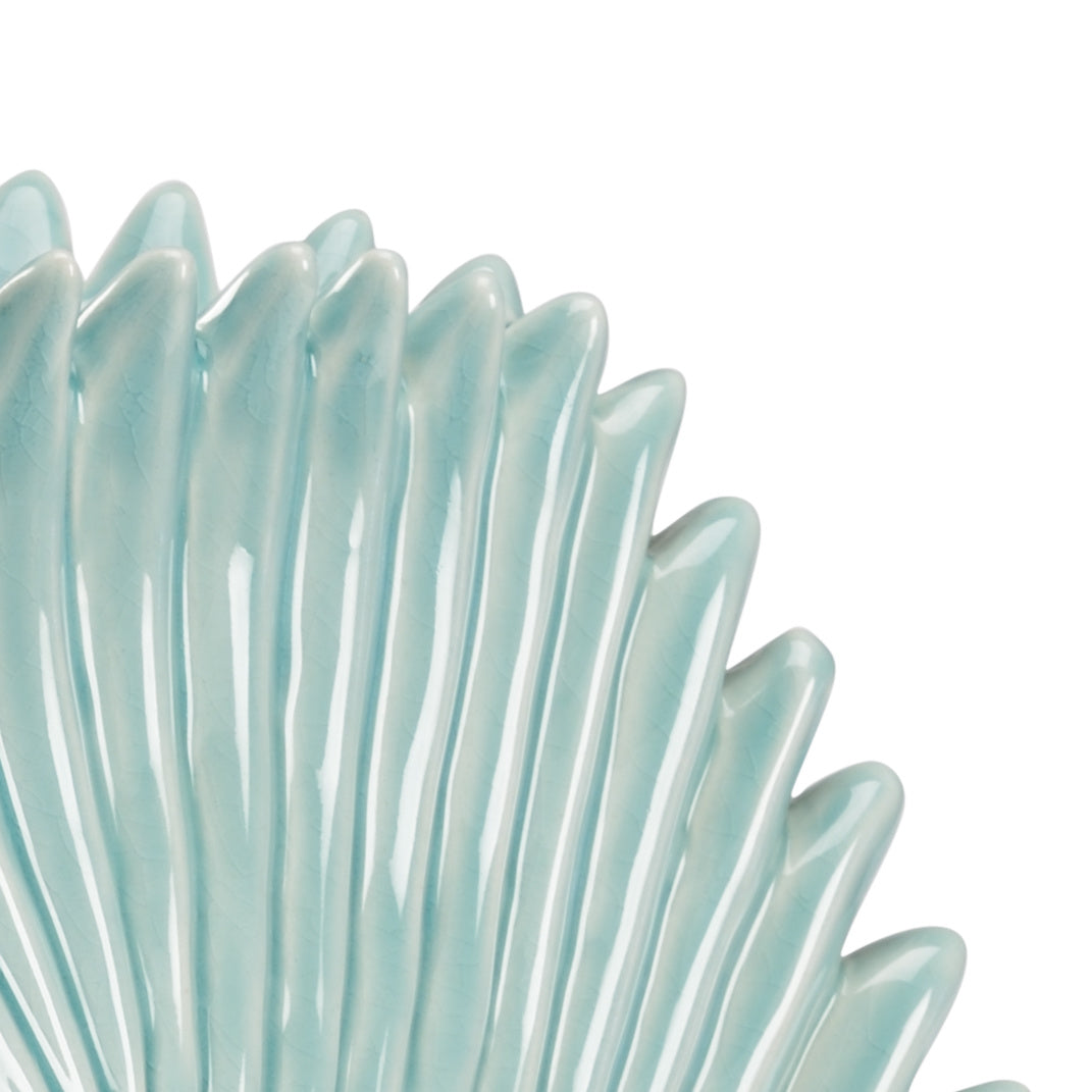 Palm Leaf Vase - Seafoam