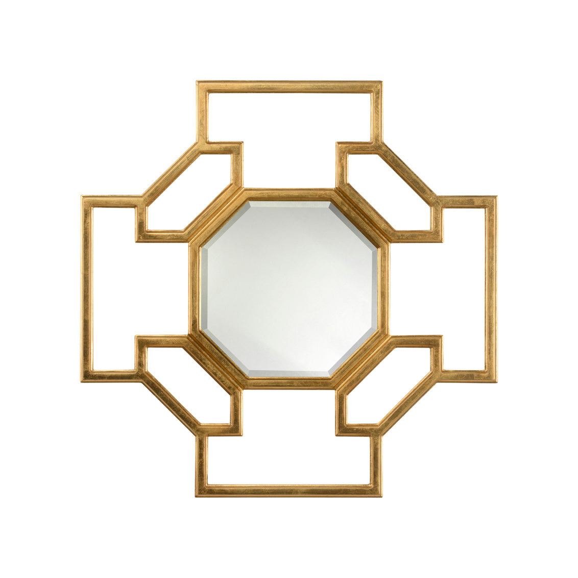 Harleigh Mirror - Gold in 31.5 / Wood - Chelsea House