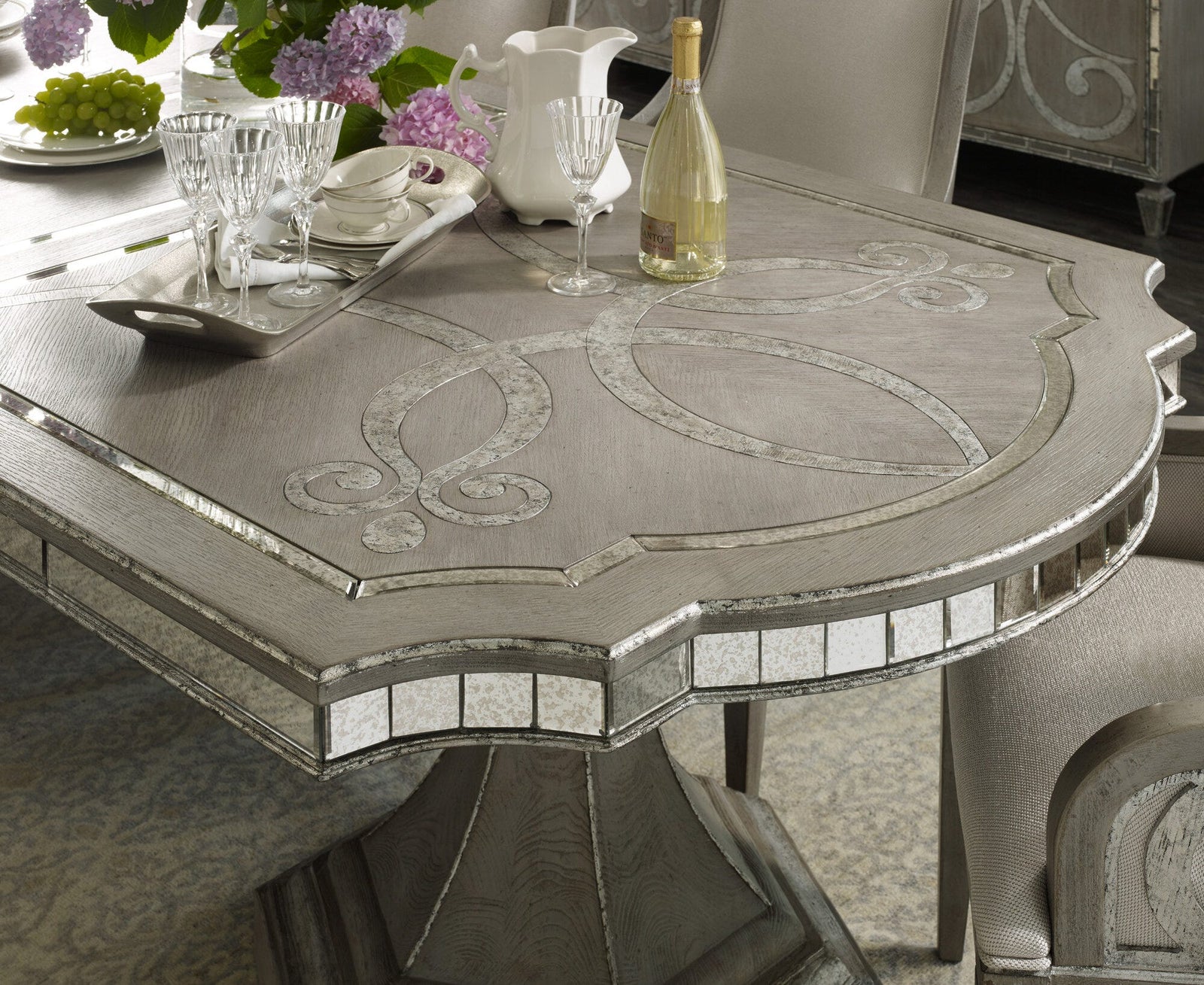 Sanctuary Rectangle Dining Table Top w/ 2 20'' leaves