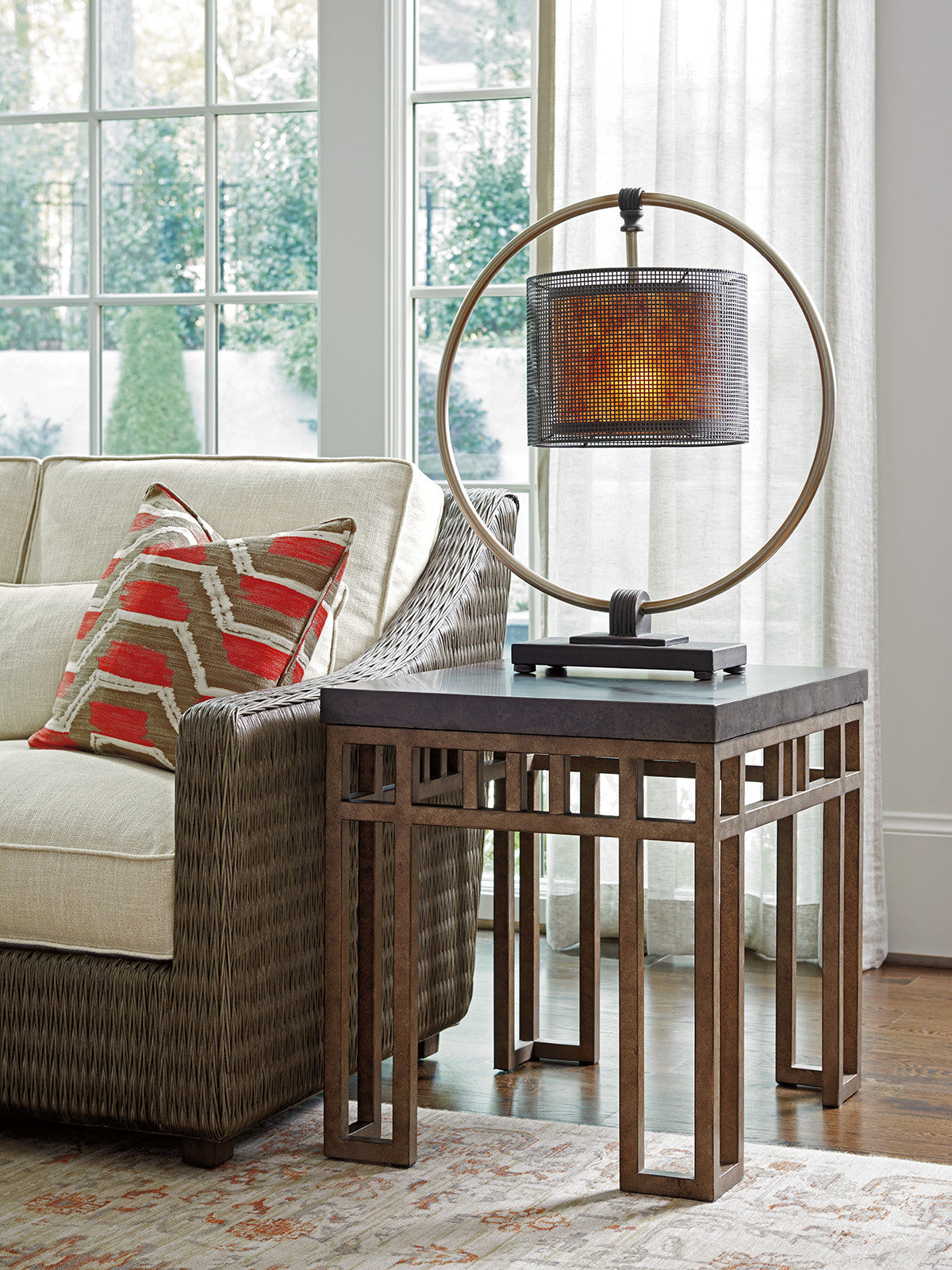 Montera Travertine End Table