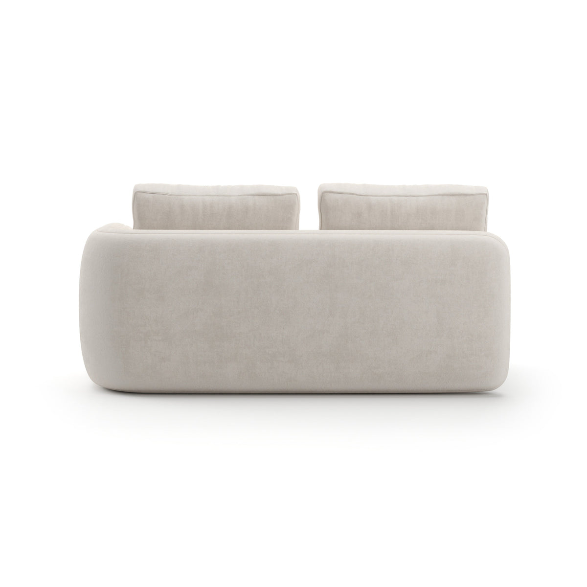 Overlap Raf Loveseat Ecru