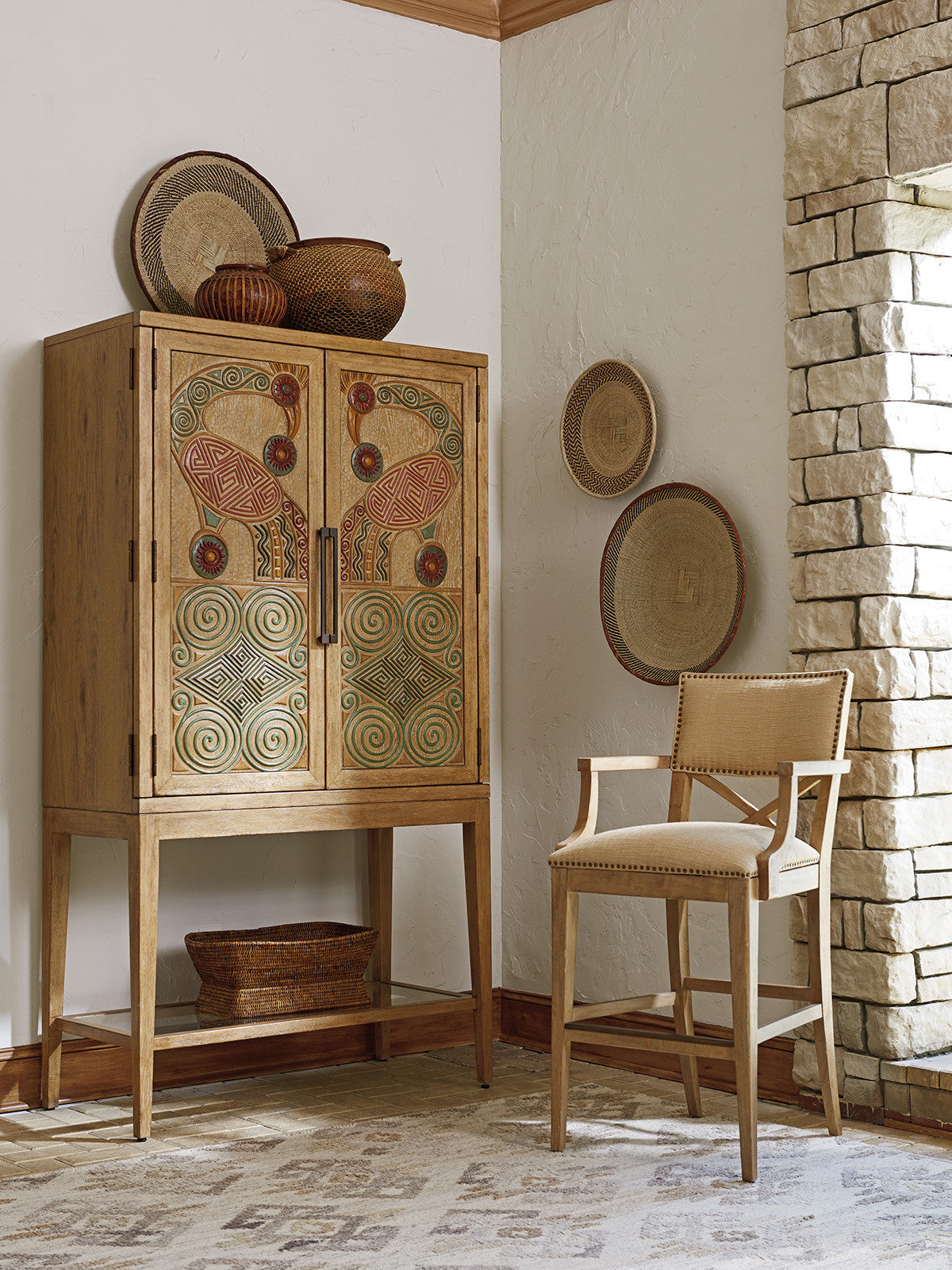 Cameroon Bar Cabinet