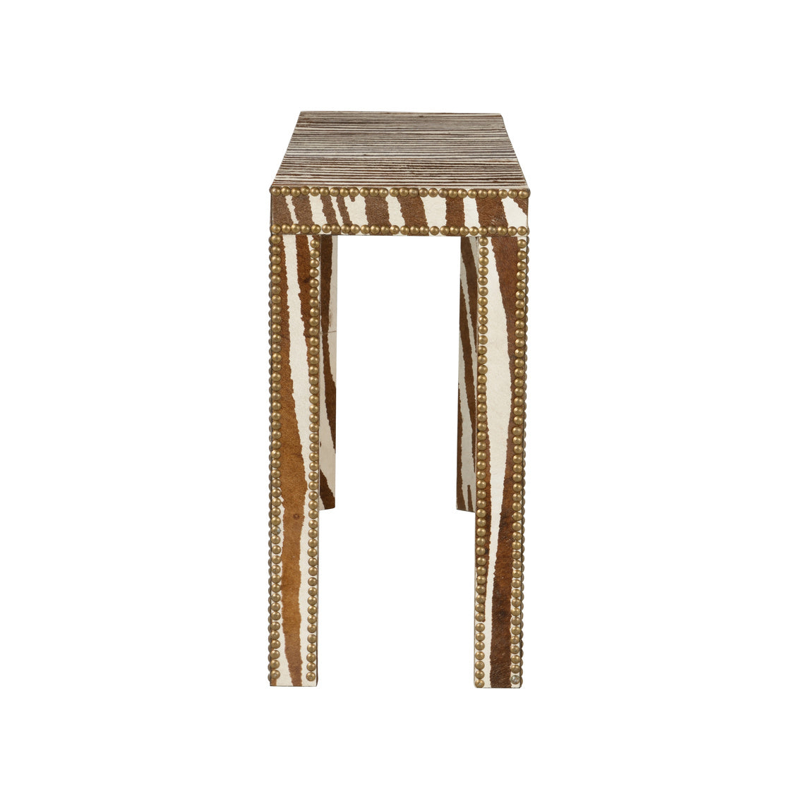 Zebra Console Table in Zebra Print / Hair on Hide - Chelsea House