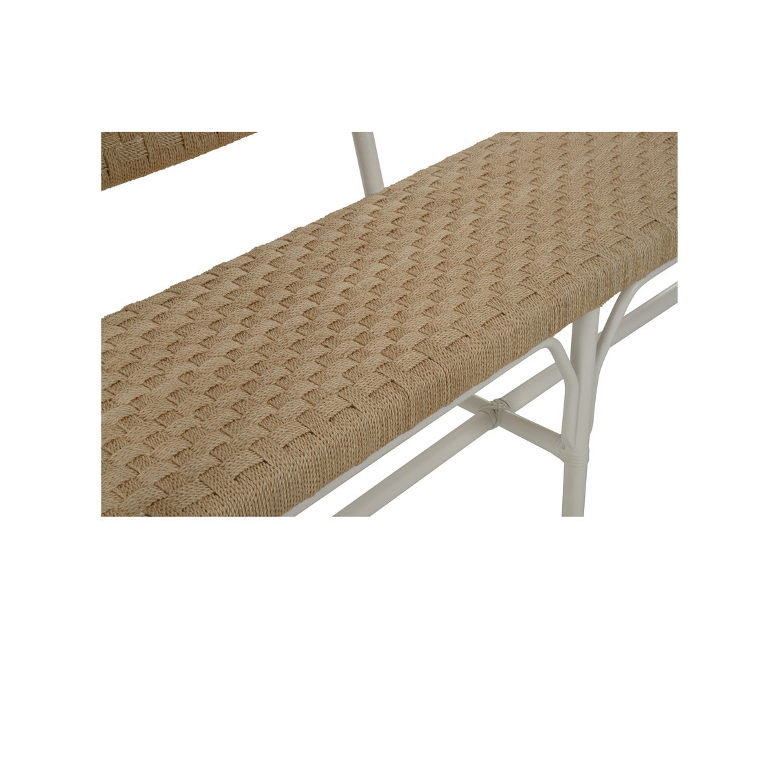 Wrightsburg Bench - White in 36 / Abaca - Chelsea House